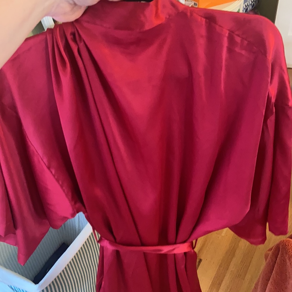 Victoria Secret Red Satin Robe - Picture 4 of 4